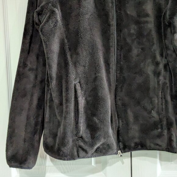 Danskin Now Women's Fleece Jacket, XL 16/18, Black Soot, Zip Front, Long Sleeve - Picture 4 of 16